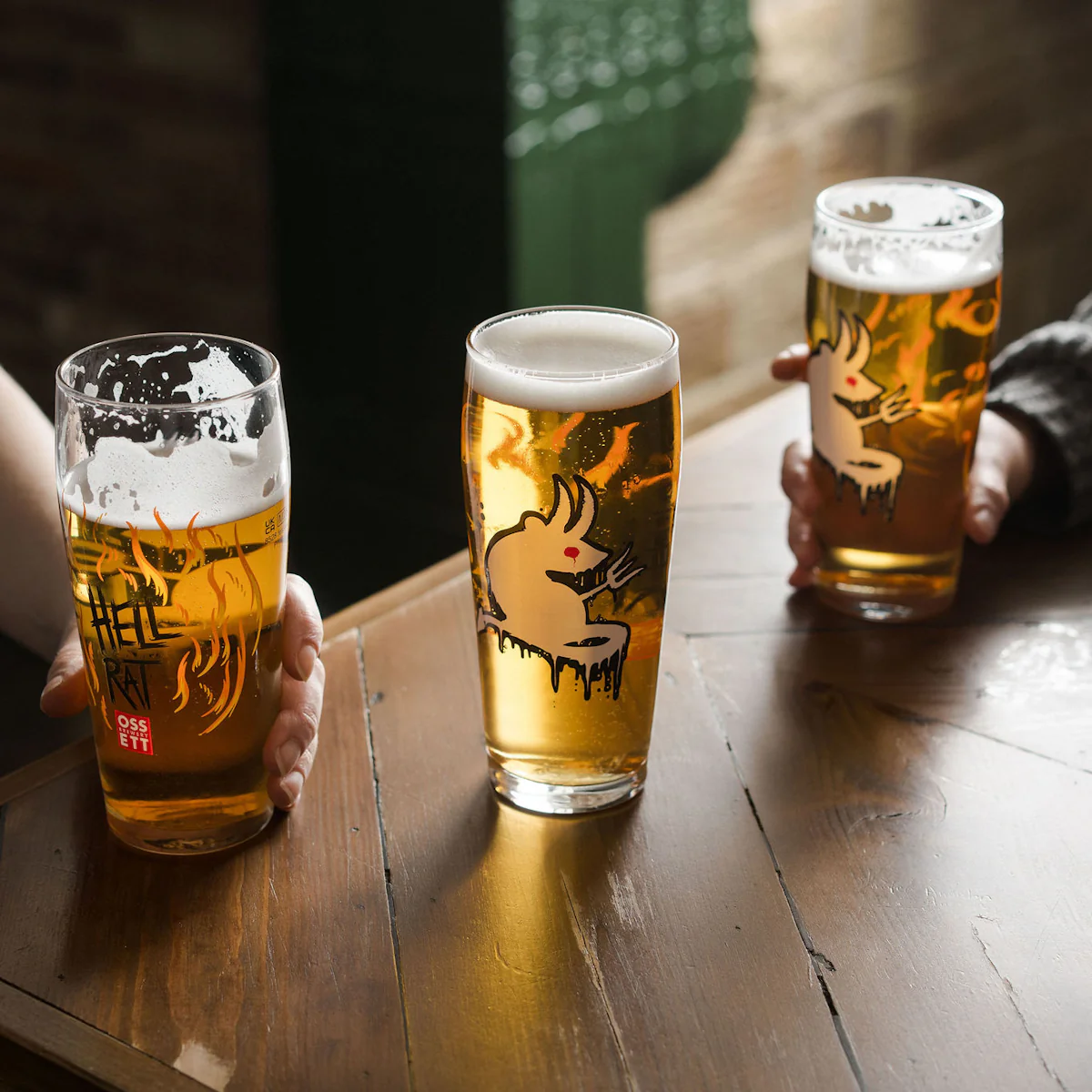 HELL RAT PINT GLASS - Image 3
