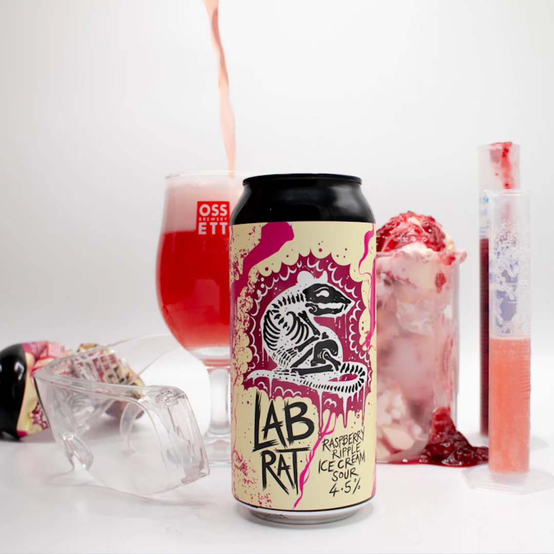 LAB RAT 4.5% RASPBERRY RIPPLE ICE CREAM SOUR (12x440ml) - Image 3