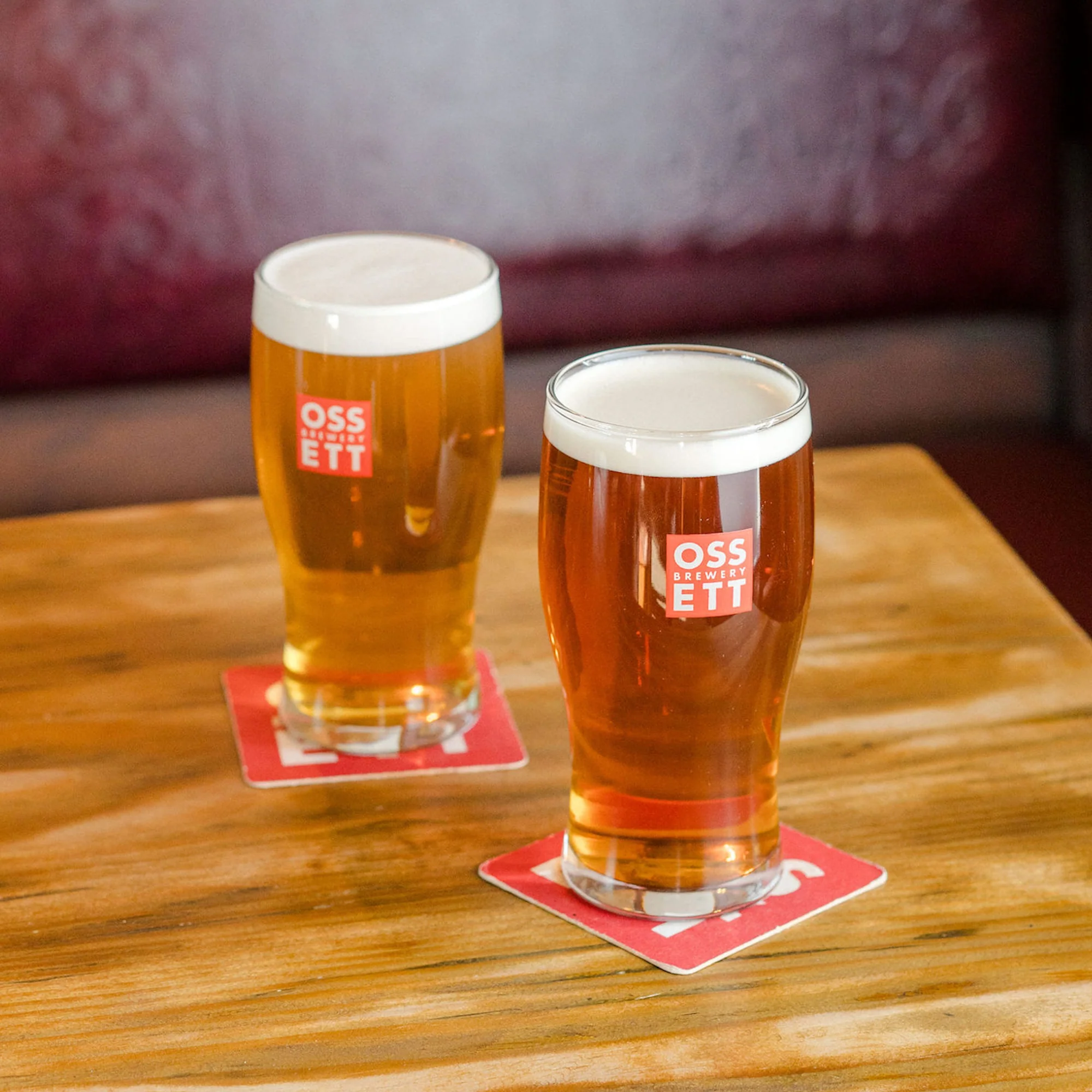 OSSETT TULIP PINT GLASS - Image 3
