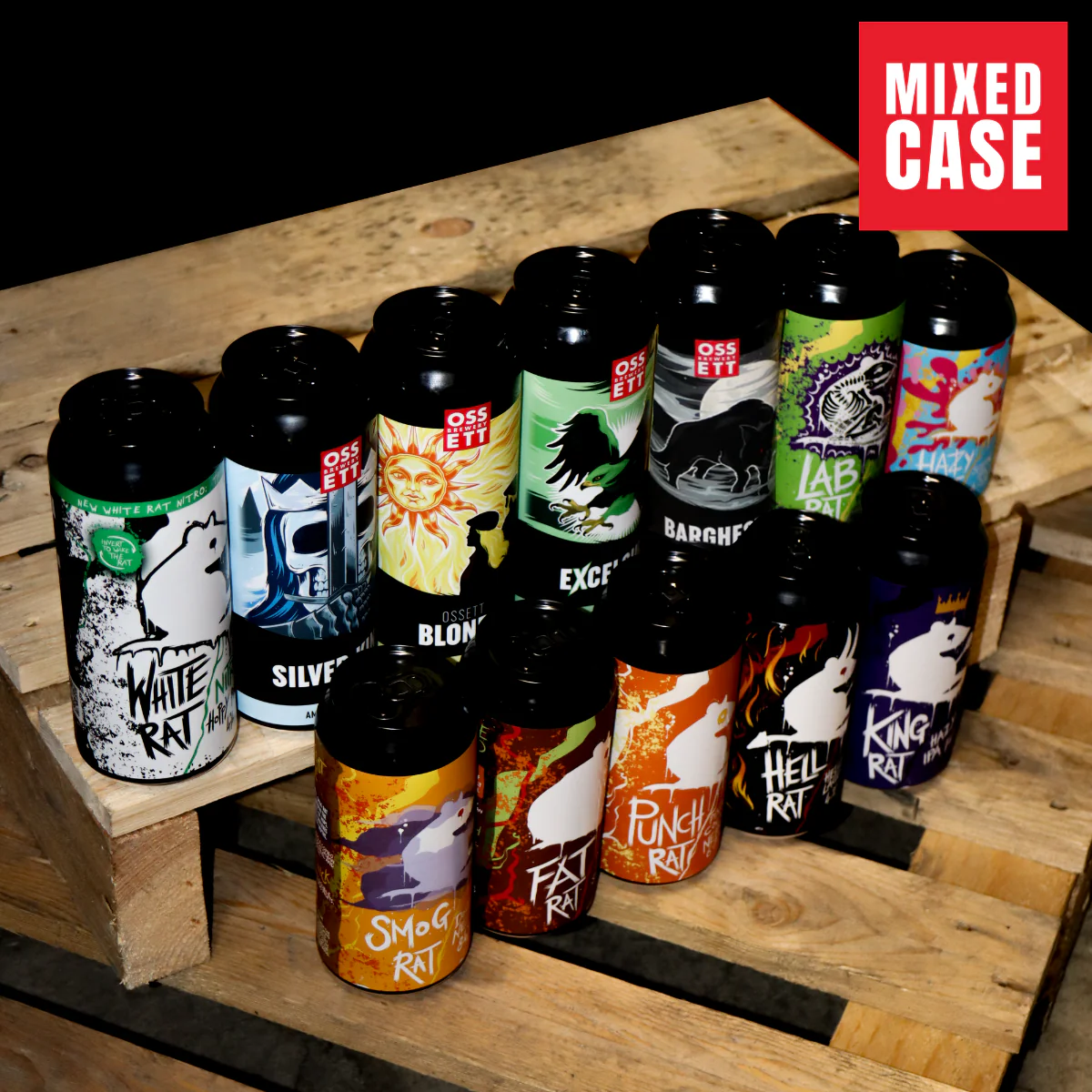OSSETT x RAT MIXED BEER BOX (12 CANS)